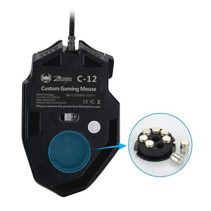 Zelotes C-12 Programmable Buttons LED Optical USB