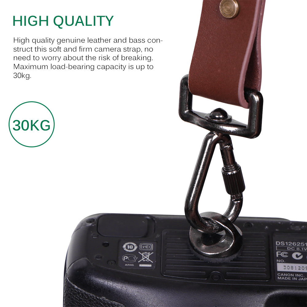 Genuine Leather Camera Shoulder Strap Adjustable